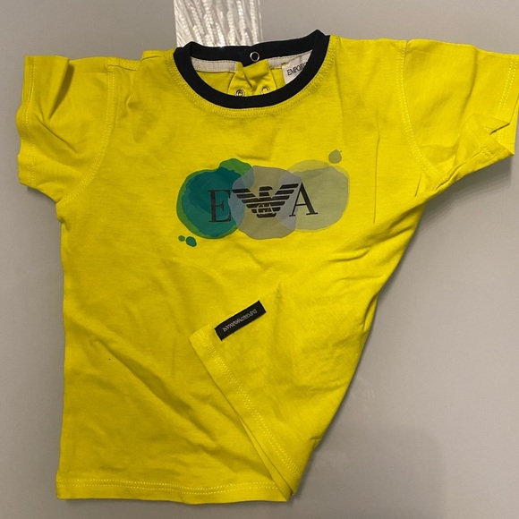 Emporio Armani Kids Yellow T-Shirt seize 18 months - Picture 5 of 5